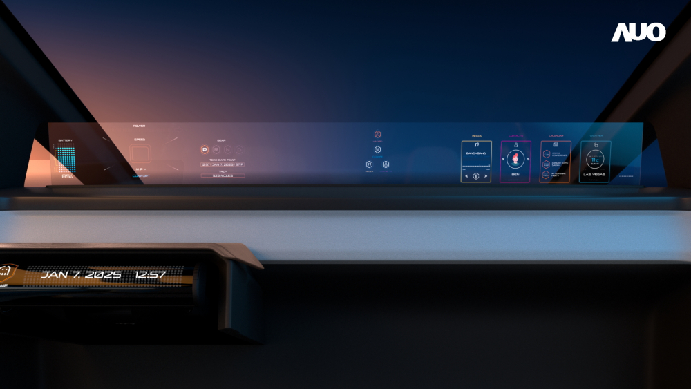 申博太陽(yáng)城無(wú)界透明顯示接口(Horizon Image Glass)透過(guò)車運(yùn)算方案整合儀表板  、中控臺(tái)及副駕顯示器，一體式全景呈現(xiàn)，提供乘用者清晰的前方視野 、行車必要信息與娛樂(lè)功能