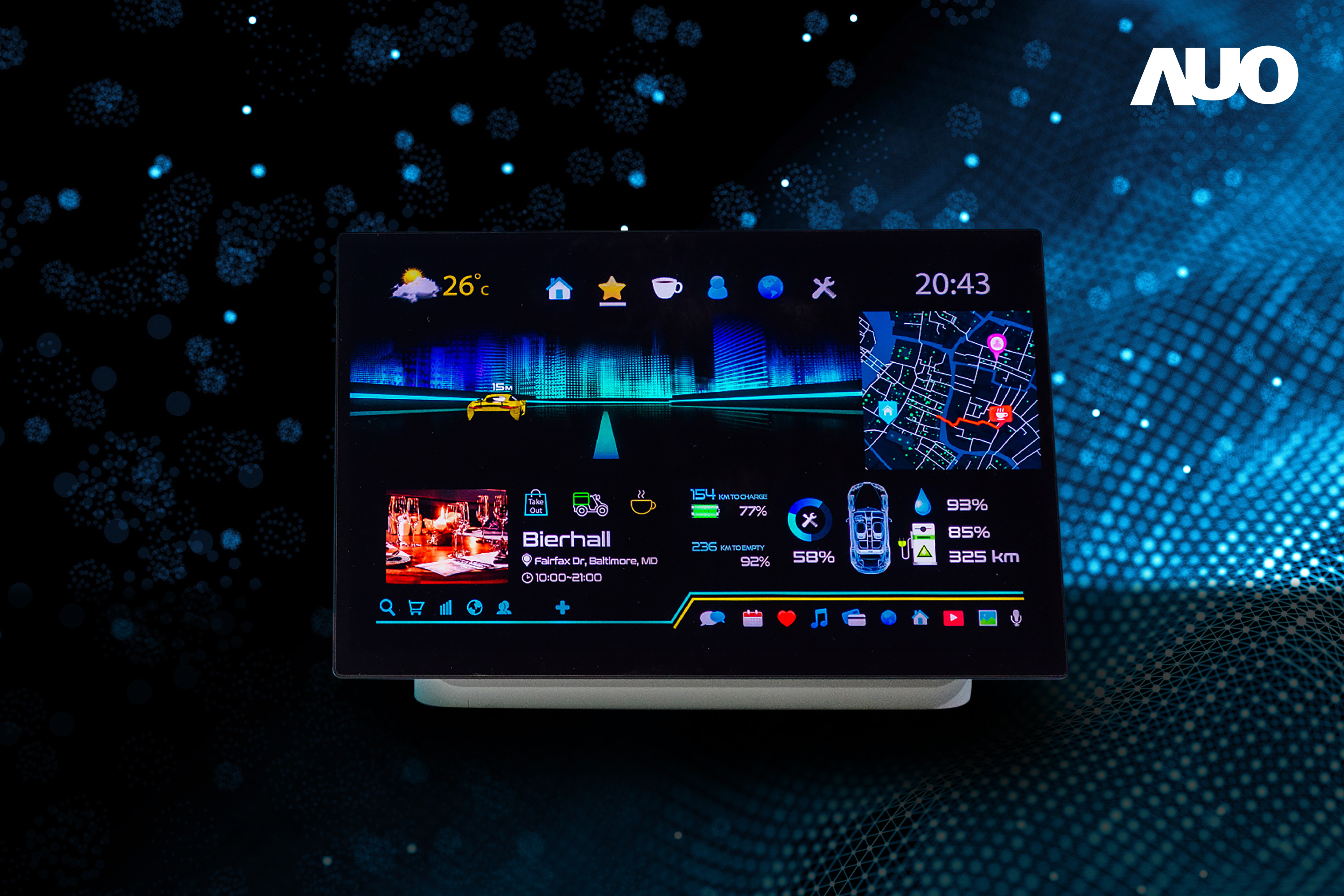 友達(dá)16吋超高色域車載中控獲得2025顯示器元件產(chǎn)品技術(shù)獎(jiǎng)之面板模組類傑出產(chǎn)品獎(jiǎng)，首次在車載領(lǐng)域採(cǎi)用藍(lán)光COB（LED chip-on-board）搭載量子點(diǎn)（Quantum Dot）膜之Mini LED解決方案實(shí)現(xiàn)廣色域