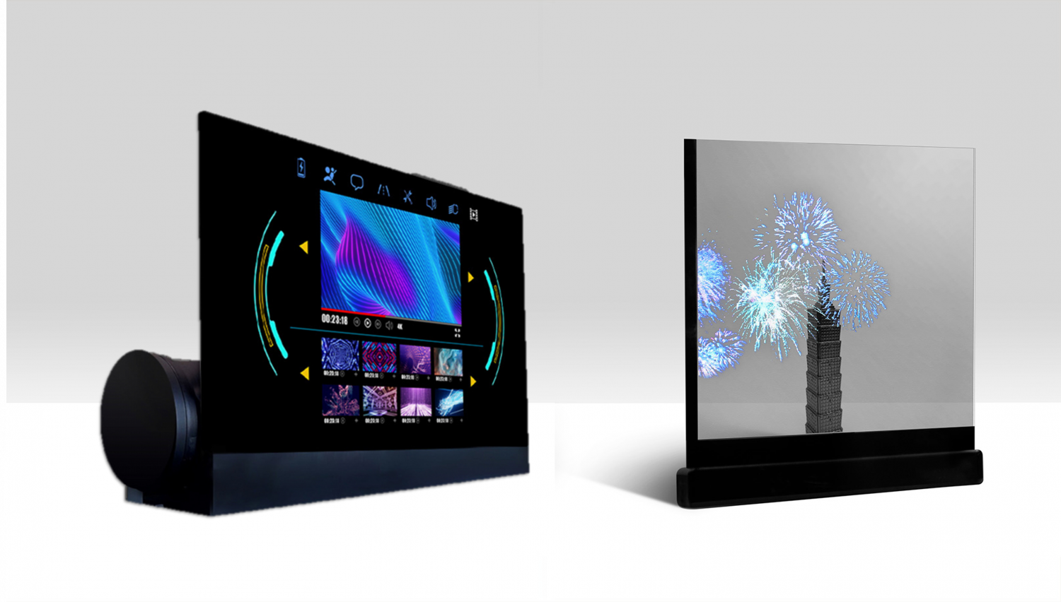 可卷式、折迭性、高透明